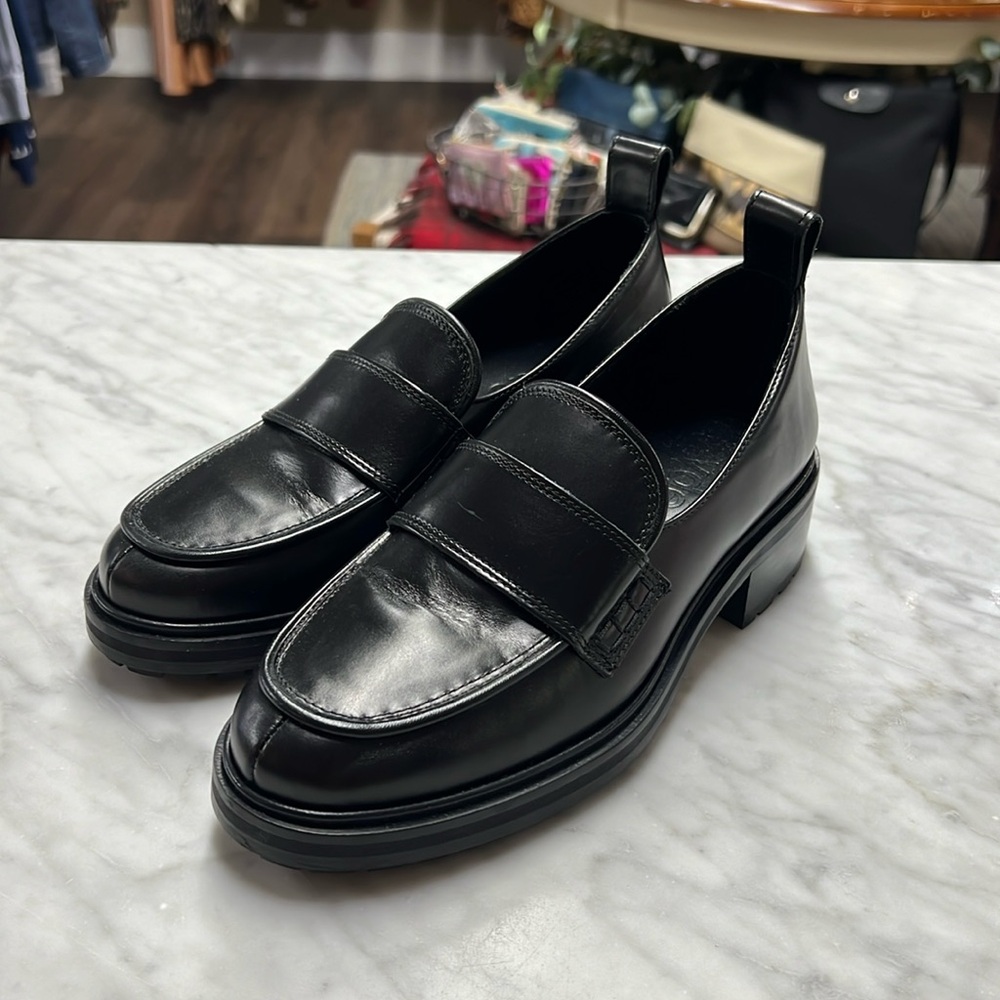 Aeyde Black Leather Loafers